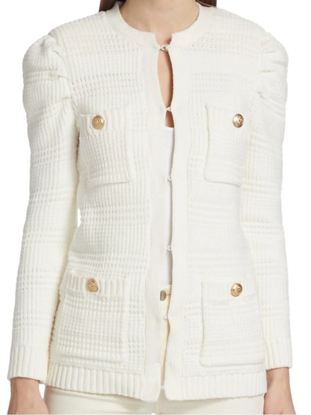 L'AGENCE Marina Textured Cardigan - Size Medium